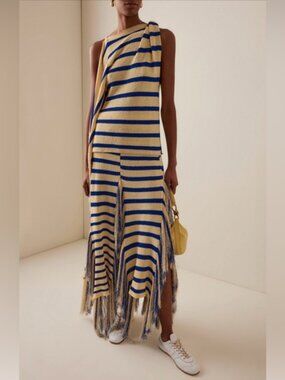 NWT Proenza Schouler Blue and Cream knit top